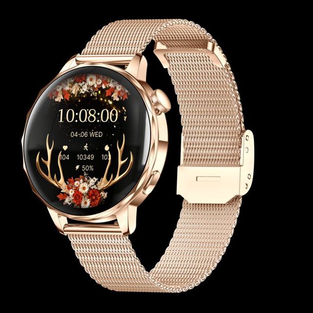 I220 Smart Watch for Women with BT Calls Heart Rate Blood Oxygen Monitor HD Screen Touch Sports Fitness Tracker IP68 Waterproof