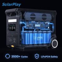 Station d'alimentation portable Solarplay 3600W, générateur solaire 3840Wh, entrepôt Allemagne, livraison en 1 à 3 jours, alimentation de secours à domicile