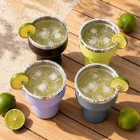 Vaso Margarita de Acero Inoxidable de 16oz Personalizado al por Mayor, Regalo para Bodas y Fiestas Nupciales, Copa de Cóctel Grabada, OEM al por Mayor
