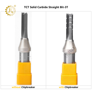 Straight düz 3 flüt ahşap <span class=keywords><strong>Bit</strong></span> <span class=keywords><strong>CNC</strong></span> freze uçları düz uçları ile 3 flüt Woodworking ağaç İşleme <span class=keywords><strong>Cnc</strong></span> rota seti 1/2 Shank - Product Image 3