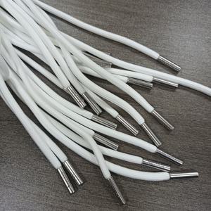 Custom Eco-Friendly Braided 100% Polyester Luxury Garment Drawstring <b>Cords</b> with Rubber Tips for Hoodie - Product Image 2