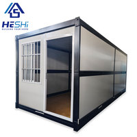 Maison portable préfabriquée en conteneur pliable personnalisée expédition Maison mobile pliante isolée