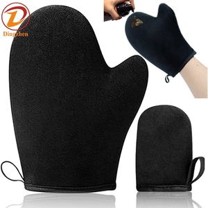 Customized Logo Black Velvet Sunless Tanner Mitt Self Tan Mitt Applicator Tanning Mitts <strong>Creams</strong> Mousses Self Tanner Sponge <strong>Glove</strong> - Product Image 4
