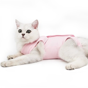 Traje de recuperación para gatos, mono suave posquirúrgico, alternativa al collarín, antisalpicaduras para heridas abdominales por esterilización en gatitos - Product Image 6