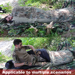 AKmax kantong tidur Modular sistem <span class=keywords><strong>3</strong></span> in 1 kantong kompresi dengan penutup Bivak tahan air minimalis teduh untuk semua musim - Product Image 5