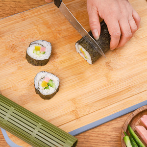 Tapis à sushi en plastique réutilisables, moule à sushi, tapis à onigiri, outil pour faire des rouleaux de riz DIY - Product Image 4