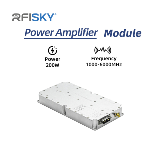 Hot Selling 200W 1000-6000MHz Wideband Power Amplifier Module RF Signal PA Module for UAV