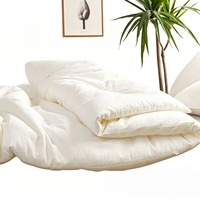 Couette 100% Coton Pur 80S Cloud Cotton Toutes Saisons, Garnissage de Couette 35% Fibre de Soja, Fibre de Raffinage Komatsu, Antibactérien
