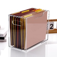 Organizador acrílico personalizado para colgar archivos para oficina