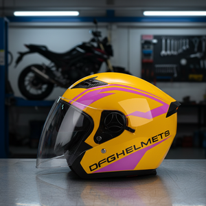 Casco Medio Universal DFG para Todas las Estaciones, para Hombres y Mujeres, Equipo de Seguridad para Motocicletas Eléctricas, Nuevo, Material ABS, Invierno - Product Image 1