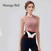 Masseur lombaire sans fil Chauffage et vibration électriques Ceinture de massage du bas du dos Soulagement de la douleur à la taille