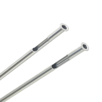 Tubes capillaires de tuyau d'acier inoxydable de tube d'engroove fermé d'extrémité faite sur commande de catégorie médicale
