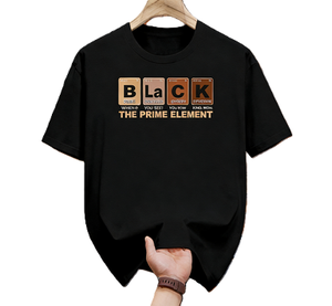 <span class=keywords><strong>Camiseta</strong></span> negra con la tabla periódica de los elementos, <span class=keywords><strong>camiseta</strong></span> gráfica con la orgullo de la melanina, color blanco - Product Image 3