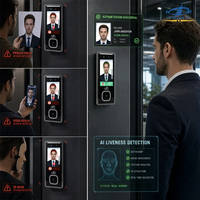 Système de contrôle d'accès HFSecurity PA15 Android 11 avec reconnaissance faciale et veineuse pour la sécurité des bureaux, usines et écoles, et la gestion des présences