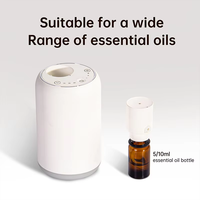 Diffuseur d'huiles essentielles portable rechargeable par USB, mini LED sans eau, diffuseur à double fluide, brumisateur froid, éclairage, machine d'aromathérapie