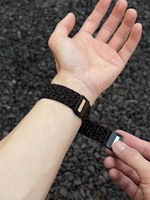 Bracelet en nylon tressé avec boucle magnétique Upro pour Apple Watch Ultra 2 Series 10 9 8 7 6 49 mm 46 mm 45 mm 44 mm, sangle élastique réglable