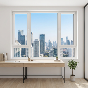 <span class=keywords><strong>Ventanas</strong></span> y Puertas de UPVC con Vidrio Templado de Alta Calidad y Diseño de Persiana para Baño y Cocina - Product Image 1