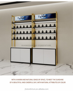 Thiết kế đơn giản Nước hoa hiển thị đứng Kệ mỹ phẩm với ánh sáng sang trọng kiosk thiết kế cho trung tâm mua sắm trưng bày mỹ phẩm - Product Image 2