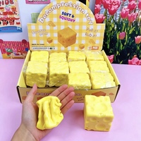 Jouet Squishy en Silicone Souple en Forme de Chocolat, Jouet Anti-Stress et Anti-Anxiété à Presser