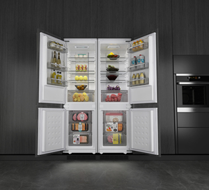 Réfrigérateur commercial encastrable à double porte, sans givre, pour hôtel et usage domestique, 170L réfrigérateur/62L congélateur, vente directe usine - Product Image 2