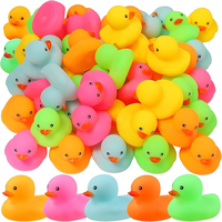 Mini canard de bain multicolore en vrac flotteur canard bébé jouet de bain pour douche fête d'anniversaire faveurs cadeau salle de classe été plage piscine fête