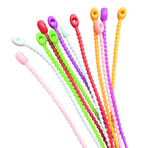 <span class=keywords><strong>Cuerda</strong></span> elástica de silicona reutilizable, organizador de bridas, <span class=keywords><strong>cuerda</strong></span> de gestión de cables para uso en el hogar y la Oficina - Product Image 5