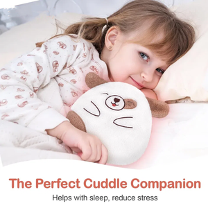 Microwavable Cute Puppy Warm Therapy Bebé <span class=keywords><strong>Ansiedad</strong></span> Alivio de cólicos Juguete de peluche Animal de peluche con granos naturales - Product Image 5