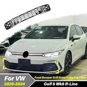 Kit d'accessoires pour pare-chocs avant de voiture, grille inférieure, cadre de phare antibrouillard, style Golf 8 Mk8 R-Line 2020 2021 2022 2023 2024 - Product Image 1