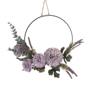 Aurora - Decoración de Pared con Flores Artificiales, Diseño de Anillo Colgante para Boda, CF01026 - Product Image 5