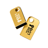 Flashdisk Mini Metal 2.0 4GB hingga 128GB dengan Logo Custom, Keychain USB 3.0, Thumb Drive Portabel, Memory Stick untuk Hadiah & Promo