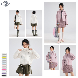 <span class=keywords><strong>Veste</strong></span> pour femme de haute qualité, logo personnalisable, imperméable, coupe-vent, respirante, fermeture éclair, pour les activités de plein air - Product Image 4