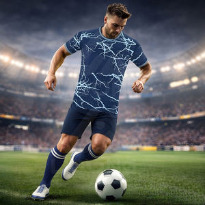 Camiseta de Fútbol Personalizada para Niños, 100% Poliéster, Económica, de Secado Rápido y Transpirable, Conjuntos de Camisetas de Fútbol para Niños - Product Image 2