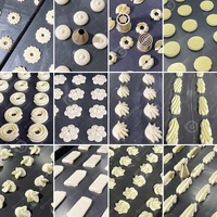 Machine automatique à petite échelle pour la fabrication de biscuits à fleurs torsadées avec servomoteur