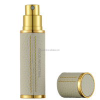 Atomiseur de parfum de voyage de luxe 5 ml, flacon en verre rechargeable avec marquage à chaud et pulvérisateur à pompe