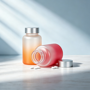 Botella de Vidrio de Alta Gama de 150 ml con Efecto Degradado Colorido, Personalizada, de Grado Alimenticio, para Tabletas de Medicina y Suplementos Alimenticios, con Impresión - Product Image 5