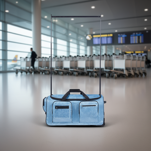 Bolsa de Viaje Azul con Ruedas de 29 Pulgadas con Perchero para Accesorios de Baile - Product Image 2