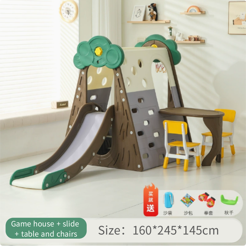 Table et chaise de glissière pour maison de jeu Big Tree