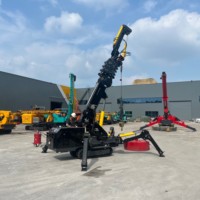 Mini-grue araignée hydraulique diesel CE EPA EURO 5, 5 tonnes, 8 tonnes, 10 tonnes, de type chenillé, portable, pour travaux de construction en extérieur