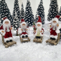 Meilleure vente Mini 13-18cm marionnette du père Noël populaire Noël Mari jouet cadeau décoration