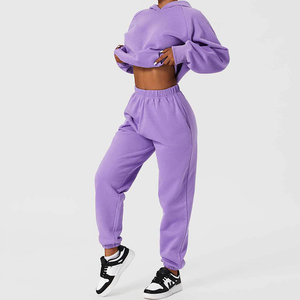 <span class=keywords><strong>2023</strong></span> femmes C47 automne <span class=keywords><strong>hiver</strong></span> à capuche ample sport loisirs pull ensemble rembourré cent poches brodé motif cheville pour - Product Image 5
