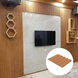WPC Wall Paneling with Natural Wood Grain Texture