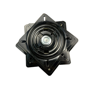 Swivel Plate 6.5/7/8/10 Inch Spring Loaded Ball Bearing <b>Rotatable</b> <b>Chair</b> Base Black Metal Hardware Accessory - Product Image 1