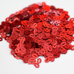 Coriandoli Glitter a Forma di Labbra Rosse per Decorazioni Festa di San Valentino, Resina Epossidica, Artigianato, Scrapbooking, Creazione di Biglietti Fai-da-Te - Product Image 3