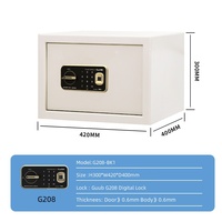 Guub G208-BK1 Kompakter Tragbarer Safe Robustes Diebstahlsicheres Design Kaltgewalzter Stahl Elektronisches Smart-Schloss 1 Mechanische Schublade