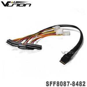 Mini SAS 36 SFF-8087 đến (4) SFF-8482 kết nối với <span class=keywords><strong>SATA</strong></span> điện 1m - Product Image 6