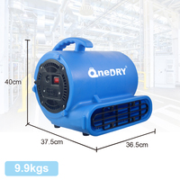 Ventilateur Souffleur Électrique Portable Commercial Airmax Mover pour Séchage de Tapis, avec Poignée de Transport Facile, en Plastique, pour Circulation d'Air en Entrepôt et sur Toit