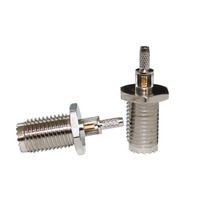 Mini conector RF de tipo de ventana de conector hembra UHF Mini de cobre para cable RG316 RG174