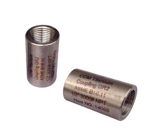 Conexão e acoplamento de tubo de solda de tomada de titânio ASME B16.11 Gr2 Gr7 Gr12 personalizado de fábrica - Product Image 1