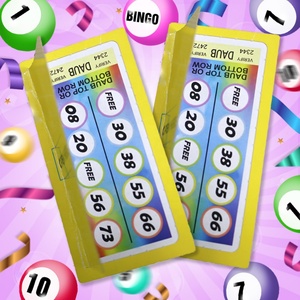 Factory Direct Sale Bingo Number Choice Multi-window Digital Printing Art Paper Bingo Pull Tab Ticket - Product Image 1
