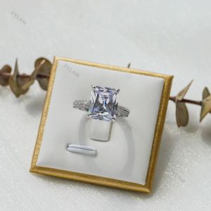 Dylam 925 Sterling Silver Jewelry <b>Ring</b> Hot Selling Gemstone Indian Zircon Moon Stars <b>Titanium</b> One Pair - Product Image 2